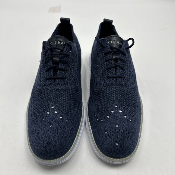 Cole Haan Original Grand Men’s 11M Dress Casual Shoes Navy Stitchlite Wingtip main image 9